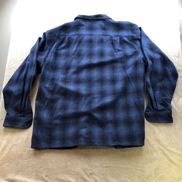 Pendleton Men's The Original Board Shirt 3XL Wool Plaid Blue Button Up Casual - Picture 12 of 12